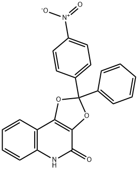 2-(4-Nitrophenyl)-2-phenyl-1,3-dioxolo[4,5-c]quinolin-4(5H)-one Struktur