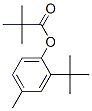 2,2-Dimethylpropanoic acid 2-tert-butyl-4-methylphenyl ester Struktur