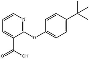 2-[4-(tert-butyl)phenoxy]nicotinic acid Struktur