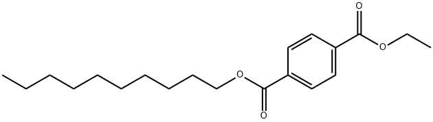 1,4-Benzenedicarboxylic acid 1-decyl 4-ethyl ester Struktur