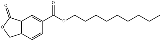 3-Oxo-1,3-dihydro-5-isobenzofurancarboxylic acid nonyl ester Struktur