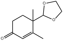 4-[1,3]Dioxolan-2-yl-3,4-dimethyl-cyclohex-2-enone Struktur