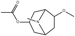 Acetic acid 6-methoxy-8-methyl-8-azabicyclo[3.2.1]octan-3-yl ester Struktur