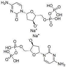 Cytidine 5'-(trihydrogen diphosphate), 2'-deoxy-, disodium salt  Struktur