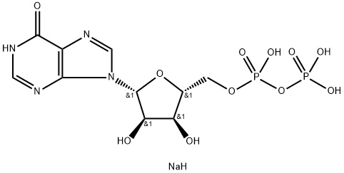 Inosine-5'-diphosphoric acid disodium salt Struktur