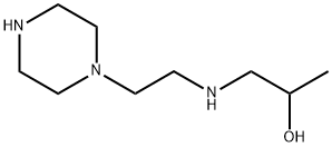 1-[(2-piperazin-1-ylethyl)amino]propan-2-ol Struktur