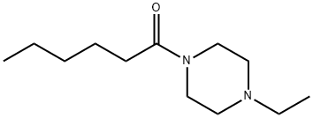 Piperazine, 1-ethyl-4-(1-oxohexyl)- (9CI) Struktur