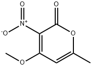 3-Nitro-4-methoxy-6-methyl-2H-pyran-2-one Struktur