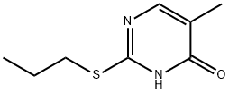 5-Methyl-2-(propylthio)pyrimidin-4(1H)-one Struktur