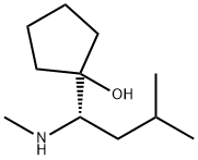 Cyclopentanol, 1-[(1S)-3-methyl-1-(methylamino)butyl]- (9CI) Struktur