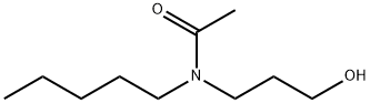 N-(3-Hydroxypropyl)-N-pentylacetamide Struktur