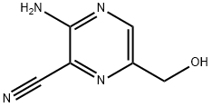 Pyrazinecarbonitrile, 3-amino-6-(hydroxymethyl)- (9CI) Struktur