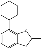 7-Cyclohexyl-2,3-dihydro-2-methylbenzofuran Struktur