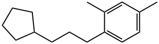 1-(3-Cyclopentylpropyl)-2,4-dimethylbenzene Struktur