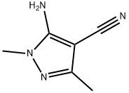 5-AMINO-1,3-DIMETHYL-1H-PYRAZOLE-4-CARBONITRILE Struktur