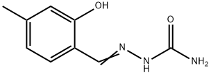 2-[(2-Hydroxy-4-methylphenyl)methylene]-1-hydrazinecarboxamide Struktur