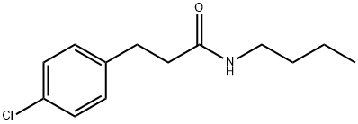 N-Butyl-4-chlorobenzenepropanamide Struktur