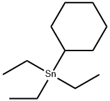 Cyclohexyltriethylstannane Struktur