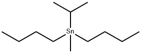 Dibutylmethyl(1-methylethyl)stannane Struktur