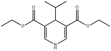 1,4-Dihydro-4-(1-methylethyl)-3,5-pyridinedicarboxylic acid diethyl ester Struktur