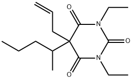 1,3-Diethyl-5-(1-methylbutyl)-5-(2-propenyl)-2,4,6(1H,3H,5H)-pyrimidinetrione Struktur