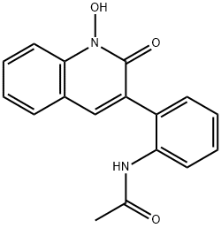 N-[2-(1,2-Dihydro-1-hydroxy-2-oxoquinolin-3-yl)phenyl]acetamide Struktur