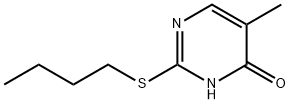 2-Butylthio-5-methylpyrimidin-4(1H)-one Struktur