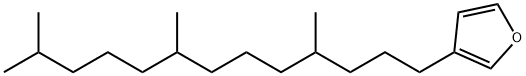 3-(4,8,12-Trimethyltridecyl)furan Struktur