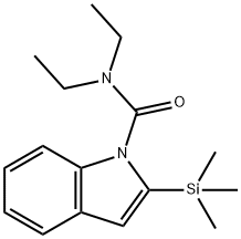 N,N-Diethyl-2-(trimethylsilyl)indole-1-carboxamide Struktur