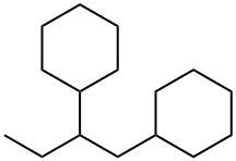 1,1'-(1-Ethyl-1,2-ethanediyl)biscyclohexane Struktur