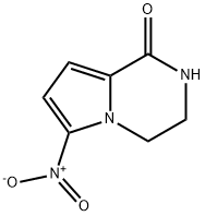 Pyrrolo[1,2-a]pyrazin-1(2H)-one, 3,4-dihydro-6-nitro- (9CI) Struktur