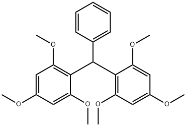 BENZENE, 1,1'-(PHENYLMETHYLENE)BIS[2,4,6-TRIMETHOXY]- Struktur