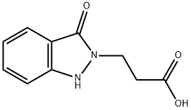 1,3-Dihydro-3-oxo-2H-indazole-2-propanoic acid Struktur