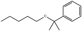 [1-Methyl-1-(pentyloxy)ethyl]benzene Struktur