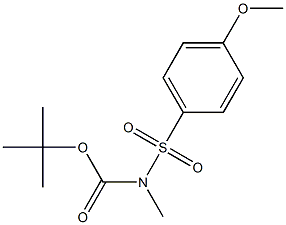 N-[[(4-Methoxyphenyl)sulfonyl]methyl]carbamic acid tert-butyl ester Struktur