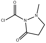 1-Pyrazolidinecarbonyl chloride, 2-methyl-5-oxo- (9CI) Struktur