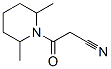 Piperidine, 1-(cyanoacetyl)-2,6-dimethyl- (9CI) Struktur