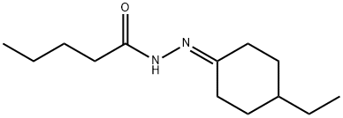 Pentanoic acid, (4-ethylcyclohexylidene)hydrazide (9CI) Struktur