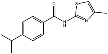 Benzamide, 4-(1-methylethyl)-N-(4-methyl-2-thiazolyl)- (9CI) Struktur