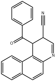 1-Benzoyl-1,2-dihydrobenzo[f]quinoline-2-carbonitrile Struktur