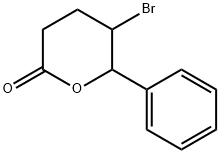 5-Bromo-6-phenyltetrahydro-2H-pyran-2-one Struktur