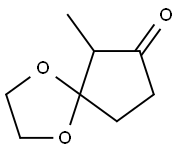 1,4-Dioxaspiro[4.4]nonan-7-one,  6-methyl- Struktur