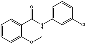 N-(3-chlorophenyl)-2-methoxybenzamide Struktur