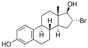 Estra-1,3,5(10)-triene-3,17-diol, 16-bromo-, (16alpha,17beta)- Struktur