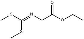 N-[BIS(METHYLTHIO)METHYLENE]GLYCINE ETHYL ESTER Struktur