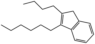 2-Butyl-3-hexyl-1H-indene Struktur