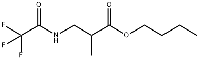 2-Methyl-N-(trifluoroacetyl)-β-alanine butyl ester Struktur