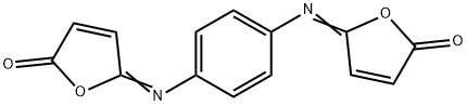 N,N'-Bis(2,5-dihydro-5-oxofuran-2-ylidene)-1,4-benzenediamine Struktur