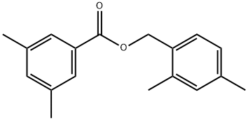 3,5-Dimethylbenzoic acid (2,4-dimethylphenyl)methyl ester Struktur