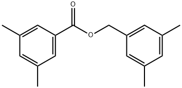 3,5-Dimethylbenzoic acid (3,5-dimethylphenyl)methyl ester Struktur